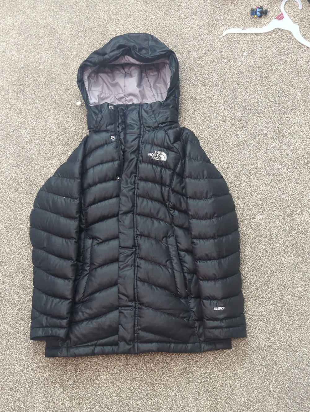 The North Face Black Puffer Hoodie Jacket